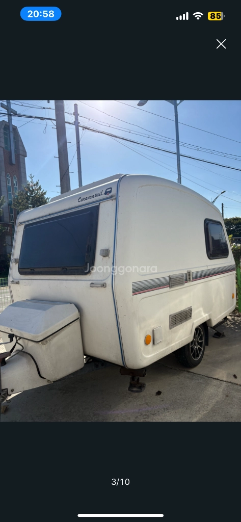 티큐브 캠핑카 측면 외관
