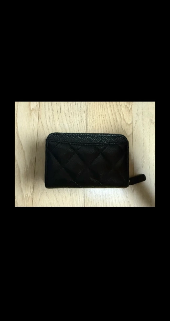 ***** 샤넬 카드지갑 지퍼돌이 은장 백화점 정품 급처 이미지