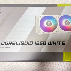 MSI I360 코어리퀴드 화이트 수냉쿨러 이미지