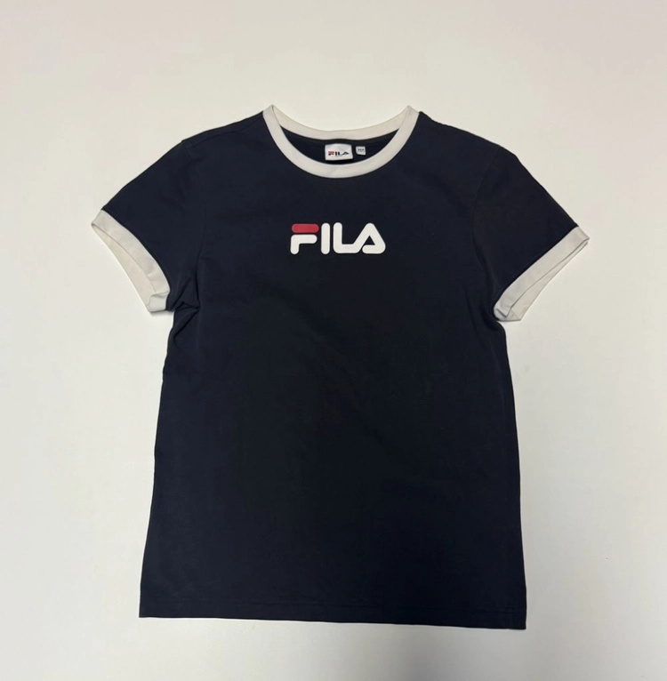 여성 휠라 FILA 귀여운 링거 반팔 티셔츠 S 이미지