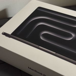 맥북 프로 14 m4Pro칩 24GB 512GB 풀박스 스페이스블랙 이미지