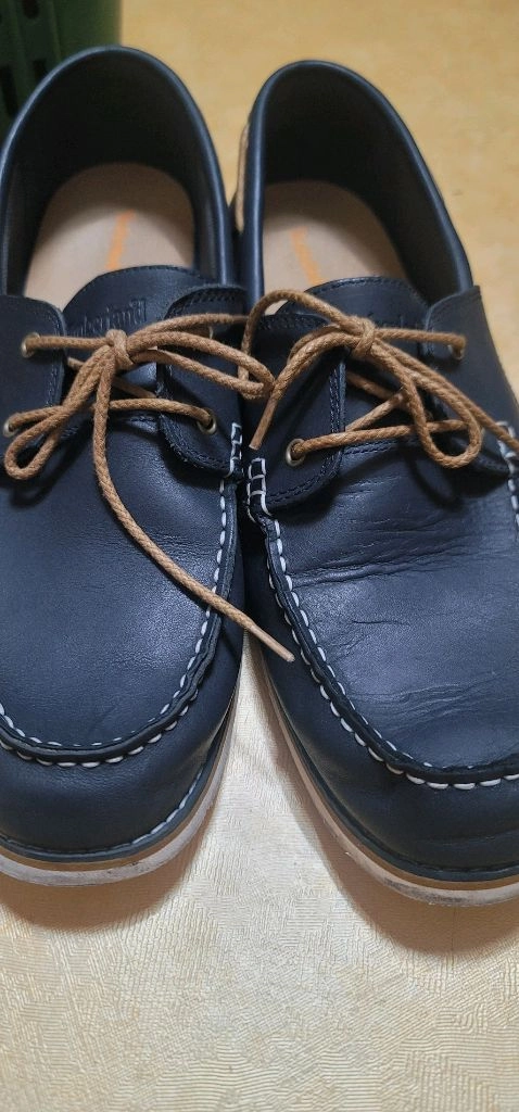 [새상품급] 명포 팀버랜드(Timberland) 프리미엄 가죽 보트슈즈 300mm팀버랜드의 정교한 만듦새가 돋보이는 이미지