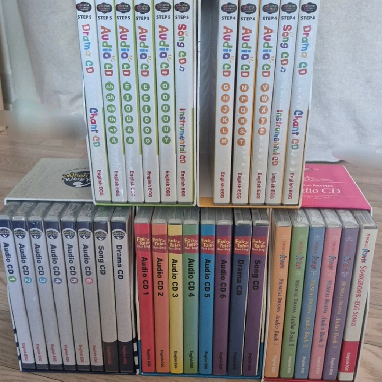 잉글리시에그 cd & 송북 모음 단계별, 잉글리쉬에그 이미지