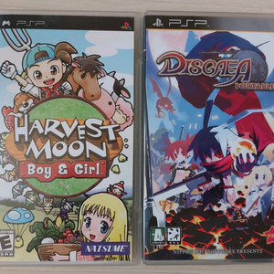 PSP 하베스트문 보이&걸 북미판,디스가이아 포터블 한글판 일괄 이미지