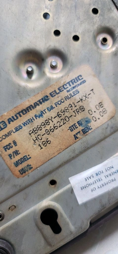 미제 빈티지 인테리어 소품 - GTE Automatic Electric 레트로 다이얼 전화기(모델 186)[판매 내 이미지