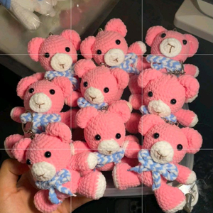 코바늘 뜨개질 키림 곰 토끼30마리)프리미엄 상품 이미지