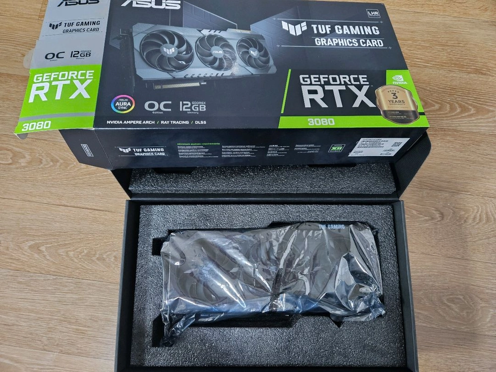 ASUS TUF Gaming RTX 3080 OC D6X 12G LHR버전 이미지