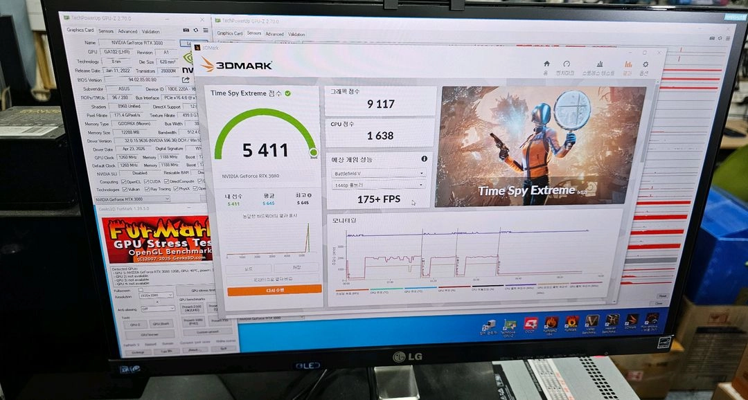 ASUS TUF Gaming RTX 3080 OC D6X 12G LHR버전 이미지