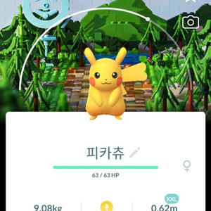 포켓몬고 레고 배경 XXL 피카츄 이미지
