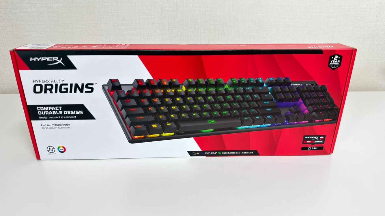 hyper x 하이퍼엑스 게이밍키보드 알로이 오리진 팝니다 이미지