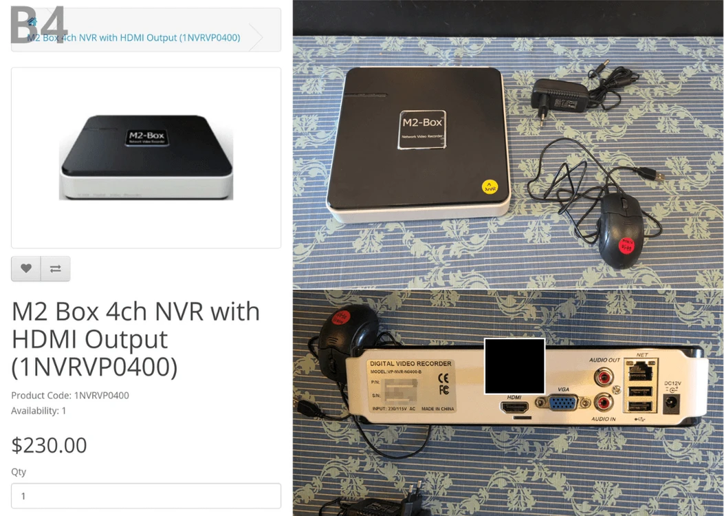 4채널 NVR과 삼성 한화 지능형 고화질 CCTV IP카메라 4대 풀세트 이미지