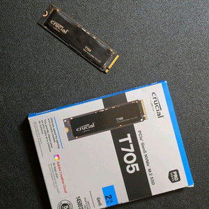 [거의 새것] 마이크론 크루셜 T705 2TB Gen5 M.2 SSD 이미지