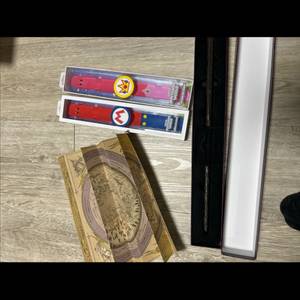 유니버셜 스튜디오 usj 마리오 파워업 밴드 팔찌 + 해리포터 시리우스 블랙 지팡이 이미지