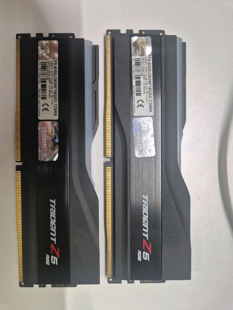 G.SKILL TRIDENT Z5 RGB DDR5 6000 CL36 32GB (16GB x 2) 이미지