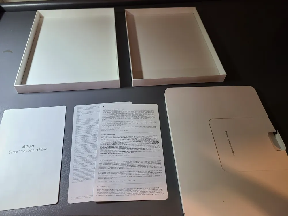 애플 아이패드 스마트 키보드 블랙 apple iPad Pro Air 11용 A2038 박스 판매 이미지