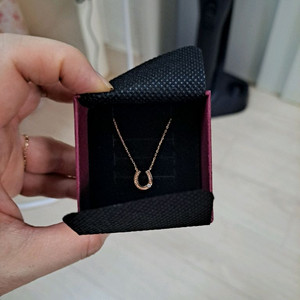 미니골드 14k 핑크골드 목걸이 이미지