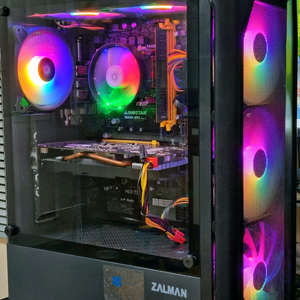 게이밍 컴퓨터 cpu i5-9400f 그래픽카드 gtx 1060 3g ddr4 16g 이미지