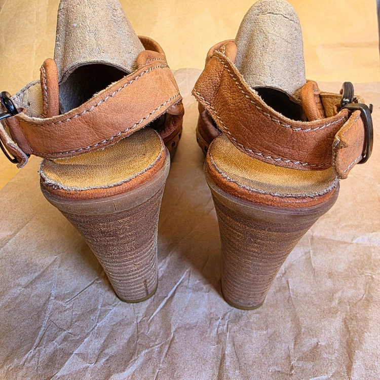 마나스 가죽 구두힐 240mm 37사이즈. 이미지
