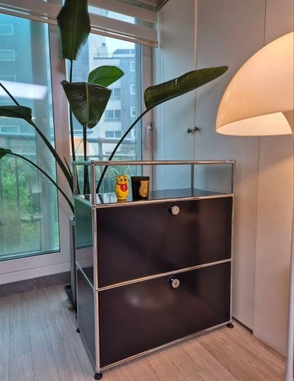 USM Haller 블랙 색상 수납장 1x3 - 안심되는 중고거래