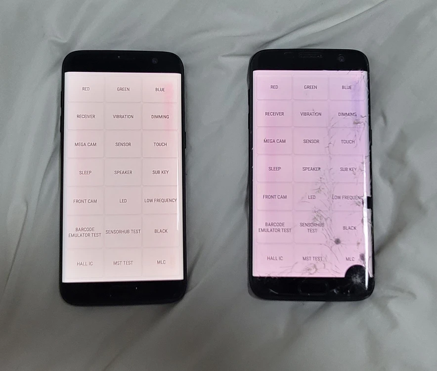갤럭시 S7 엣지 128GB 블랙 2대 + 박스 2개 + 카드 케이스 5개 이미지