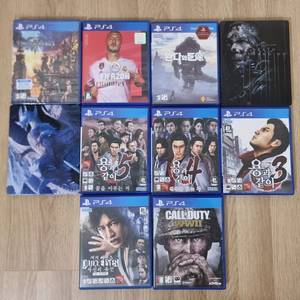 ps4 저지아이즈, 용과같이3, 몬스터헌터 아이스본, 데스스트랜딩, 피파20, 킹덤하츠3 이미지