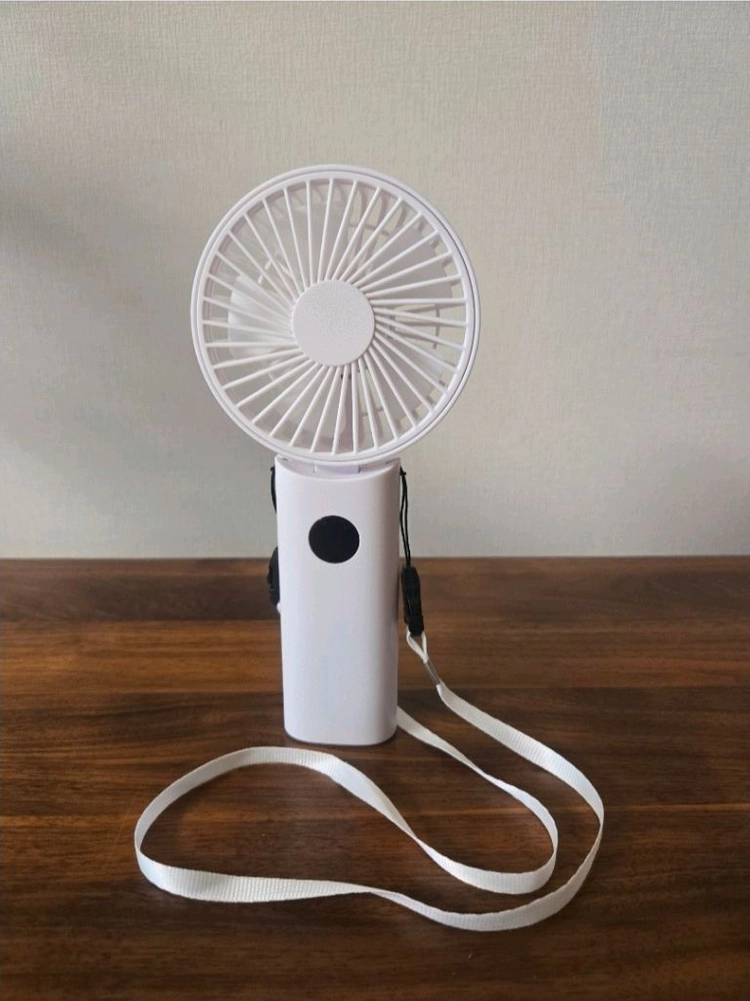 세인트비 접이식 목걸이 LCD숫자표시 휴대용선풍기 이미지