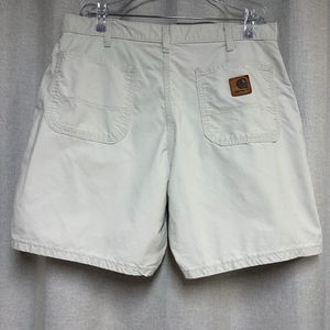 칼하트 B145 워크 쇼츠 반바지 아이보리 W36 (실측W34~35) 이미지