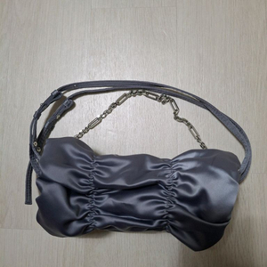 리본 숄더백,자라 셔링 체인 숄더백 블루,자라가방,미니백,핸드백,새틴,ZARA 이미지