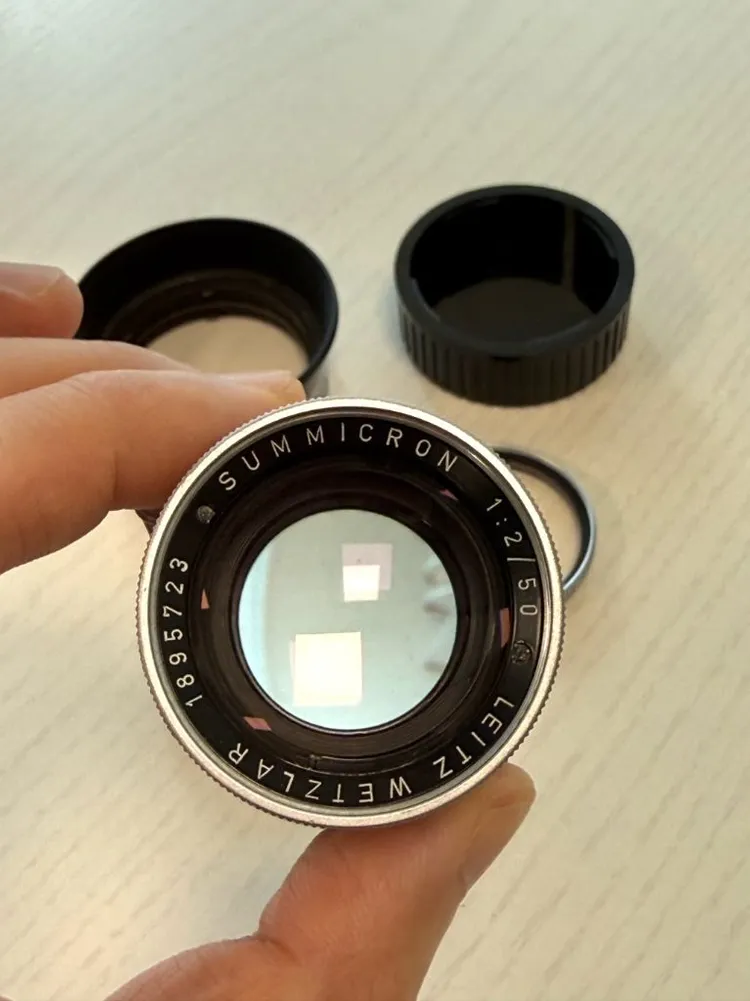 라이카 SUMMICRON Rigid 후기형 50mm f2 렌즈 실버 이미지