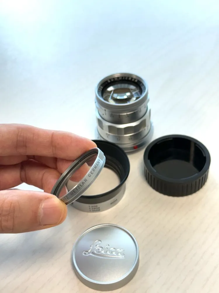 라이카 SUMMICRON Rigid 후기형 50mm f2 렌즈 실버 이미지