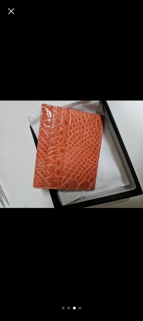 리얼악어 카드지갑 이미지