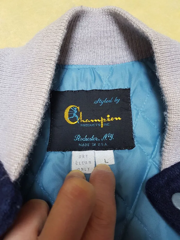 [L] 70년대 빈티지 챔피온 바시티 자켓 MADE IN U.S.A. 이미지