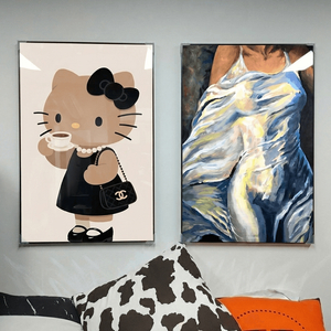 고양이 그림 액자 팝아트 인테리어소품 고양이액자 대형그림액자 거실인테리어 아트포스터 캔버스액자 팝아트액자 이미지