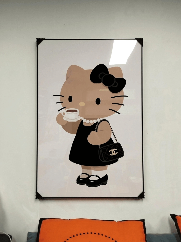 고양이 그림 액자 팝아트 인테리어소품 고양이액자 대형그림액자 거실인테리어 아트포스터 캔버스액자 팝아트액자 이미지