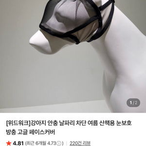 위드워크 방충고글 반려견 날파리 안충방지 이미지
