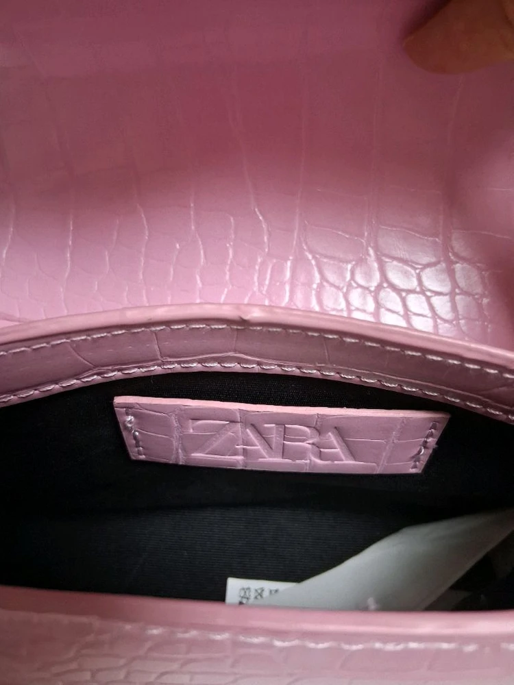 자라가방 ZARA 핑크 숄더크로스백 이미지