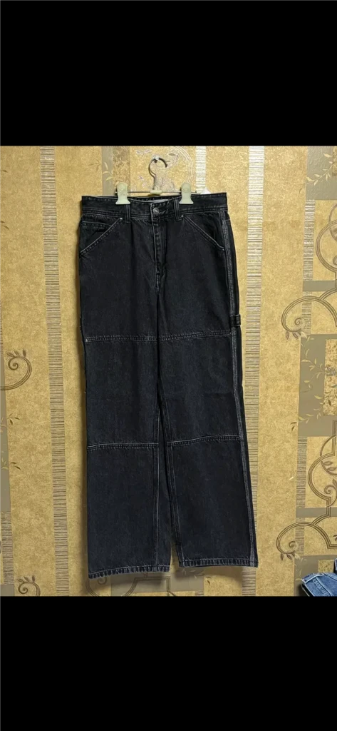 (Sold out) 메종미네드 블랙 카펜터 데님 팬츠 30 이미지