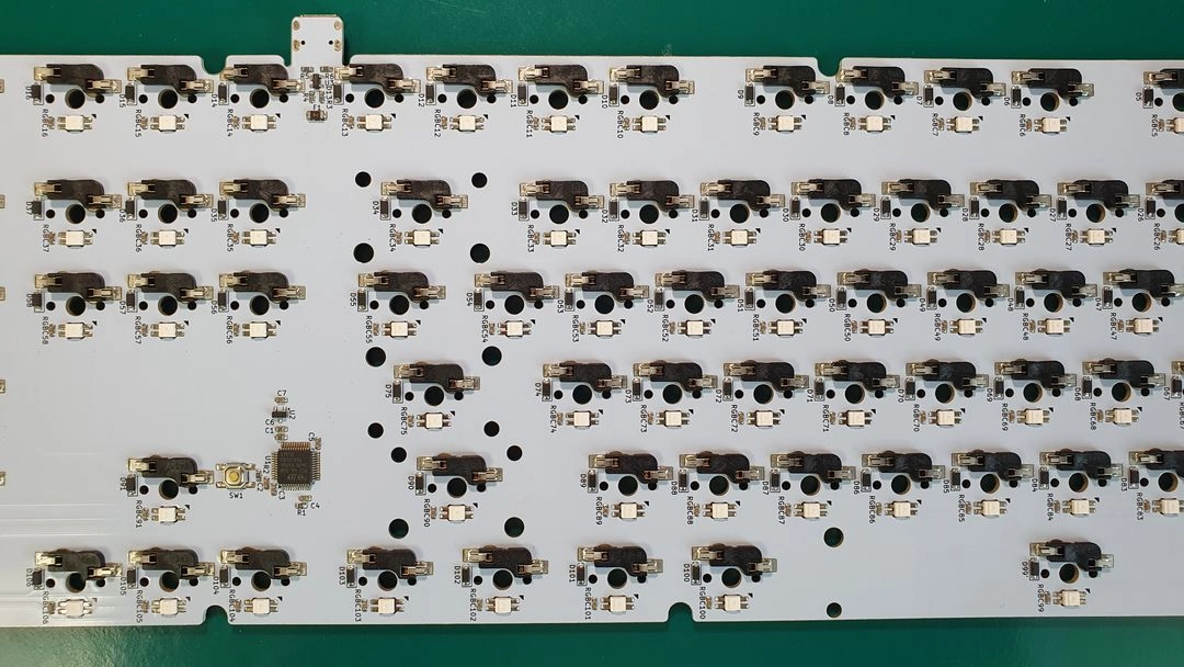 FAve10xH(핫스왑)_풀배열 키보드 기판 PCB 이미지