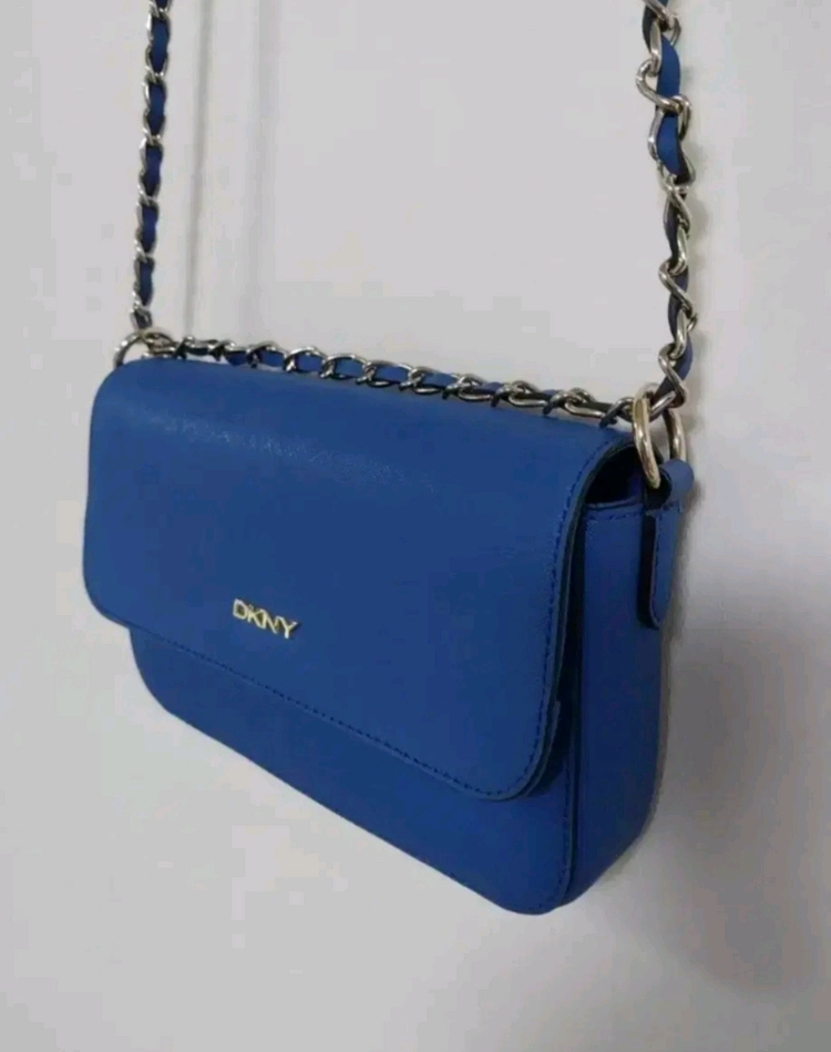 여성 DKNY 가죽 체인 숄더 크로스백 이미지