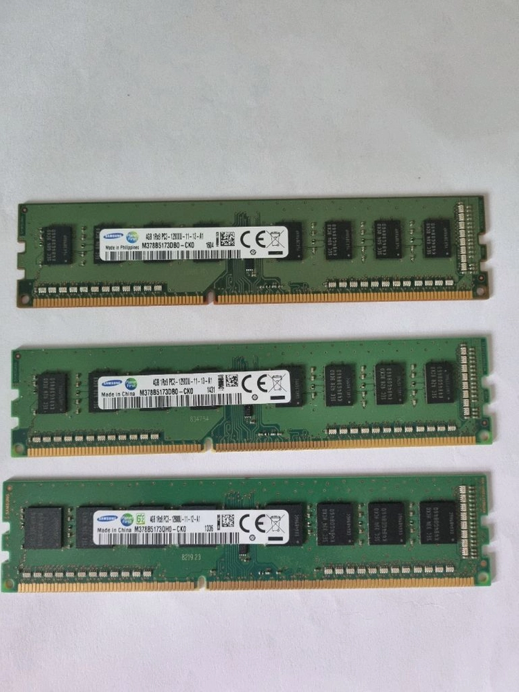 DDR3 메모리 4GB 3개 세트 이미지
