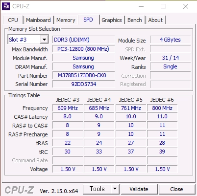 DDR3 메모리 4GB 3개 세트 이미지