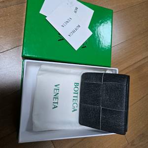 보테가베네타 카세트 반지갑 데님 레더 이미지