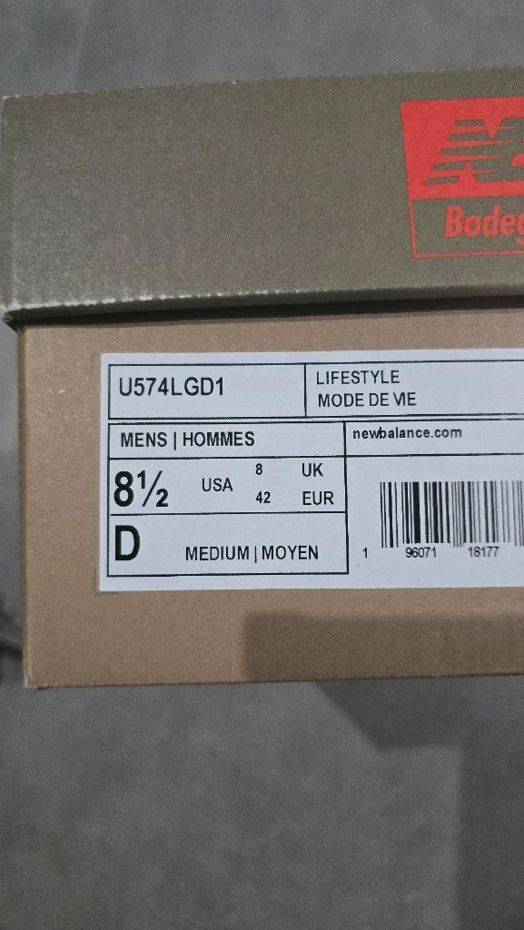 뉴발란스 x 보데가 574 레거시 디파처 블루 265 이미지