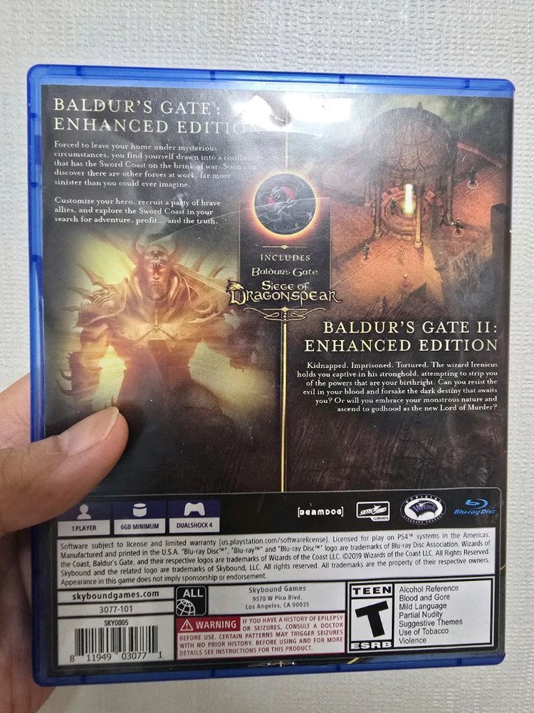 PS4 발더스 게이트 1+2 합본(한글) 이미지