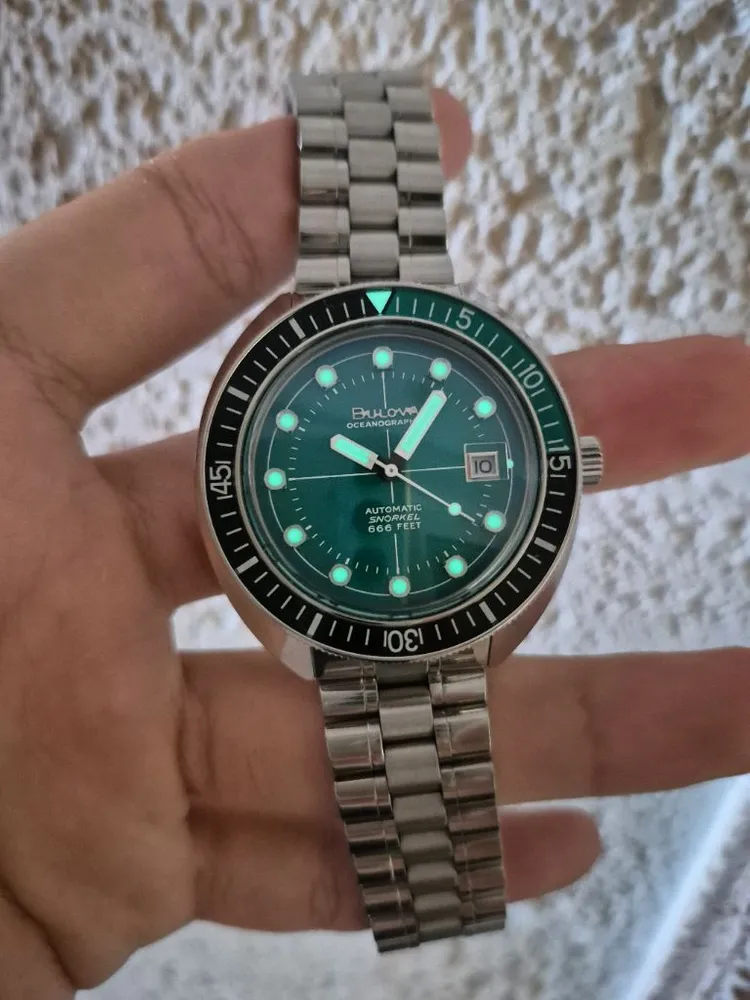 Bulova 부로바 오셔노그래퍼 데빌다이버 96B322 오토매틱 666ft 풀박 다이버워치 시계 이미지