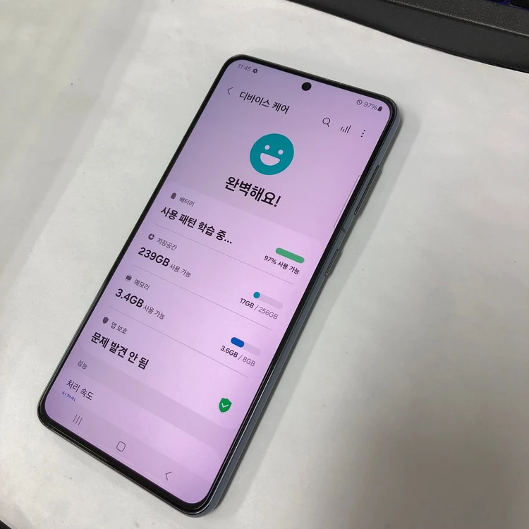 (기능정상) 갤럭시S21 256GB 그레이 U+ 중고폰 213376 이미지