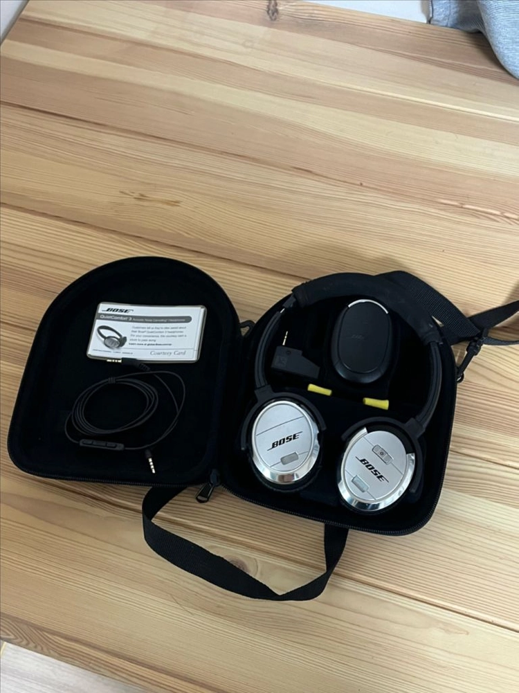 [보스/Bose] QC3 노이즈캔슬링 헤드폰 풀셋 (블루투스 무선 모듈 포함) 이미지
