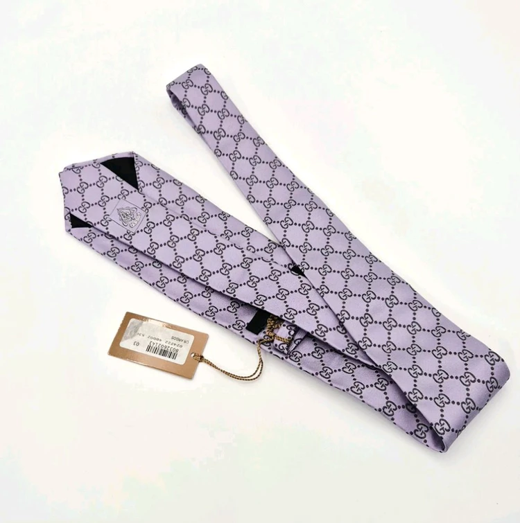 [중고명품셀렉트]구찌 GG 패턴 실크 넥타이 이미지