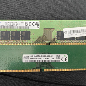 삼성,하이닉스 메모리 DDR4 3200A 램 16GB 2개 판매 이미지