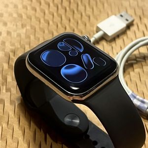 애플워치 6 실버 스테인리스 44mm 셀룰러 S급 이미지